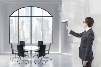 Office Building Painting detail