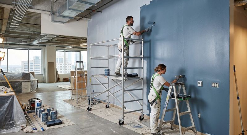 Commercial Interior Painting project example